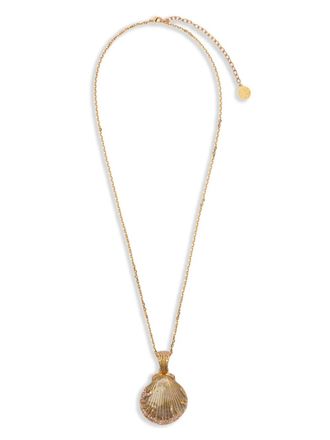Roberto Cavalli shell pendant necklace - Gold