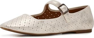 Lucky Brand Tannyr Perforated Sandal Womens Shoes Platino : 8.5 M, Suede