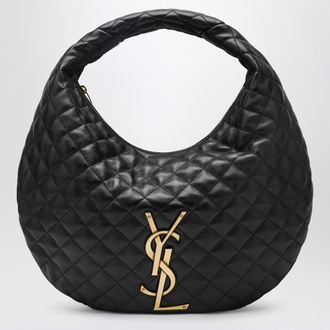 Saint Laurent Black quilted leather Icare hobo bag
