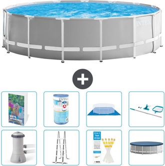 Intex Piscina Prism Frame Redonda - 457x122 Cm - 9-piezas S542