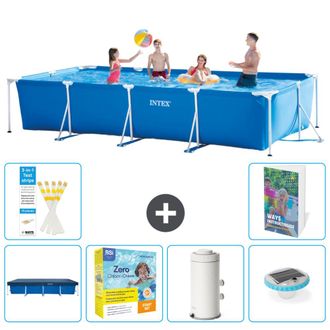 Intex Piscina Con Estructura Rectangular - 450x220x84 Cm - 7-piezas S32
