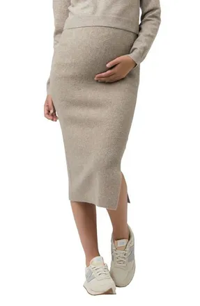 Ripe Dani Knit Skirt in Latte at Nordstrom, Size X-Small