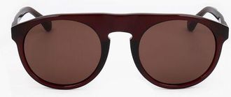 Linda Farrow DRIES VAN NOTEN Aviator Sunglasses with Plastic Frame size Unica