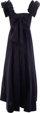 Liu Jo Womens Dress Ruches Black Cotton Evening Suits