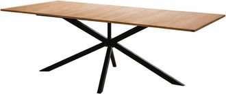 Concept Usine Mesa extensible para 8-10 personas con efecto madera de 235 cm