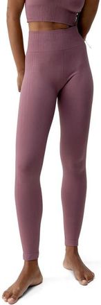 Born Living Yoga Nawal Seamless High Rise Sport Legging in Deep Rose at Nordstrom, Size Medium Eu