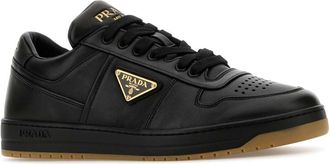 Prada Mens Downtown Sneakers Black Lambskin