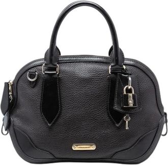 Burberry Pre-owned Handbags, female, Black, Size: ONE SIZE Pre-owned Vintage Handbag