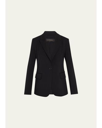 Kobi Halperin Collette Peak-Lapel Single-Button Jacket