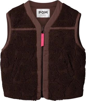 Pom Amsterdam Jassen, Dames, Bruin, XL, Polyester, Gigi Gilet