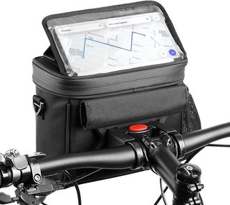 No Brand Bolsa Para Manillar De Bicicleta - Bolsa Para Manillar - Bolsa Para Cuadro De Bicicleta - Bolsa Para Manillar De Bicicleta