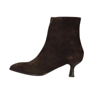 Notre-V Enkellaarsjes - Dames - Schoenen - Bruin - Maat: 40 EU Leer