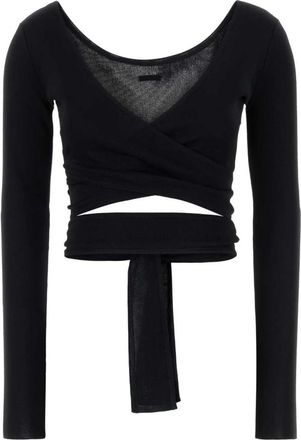 Ferragamo Viscose Cardigan - Dames - Longsleeves - Zwart - S - Tops