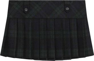 Miu Miu Rokken, Dames, Groen, S, Wol, Mg 2534 Mini Rok