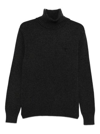 Ami Dark Grey Turtleneck Sweater
