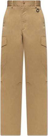 Moncler Broeken met zakken - Heren - Wijde Broeken - Beige - L - Katoen - Broeken