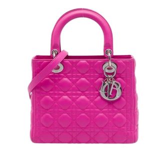 Dior Pre-owned Lady Dior Handbag - Dames - Vintage Handtas - Roze - ONE Size - Leer - Vintage