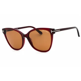 Tom Ford ANI Brown Cat Eye Ladies Sunglasses FT0844 68E 58