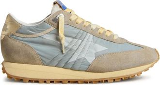 Golden Goose Sneakers, female, Multicolor, 4 UK, Blue Logo Print Lace-Up Trainers