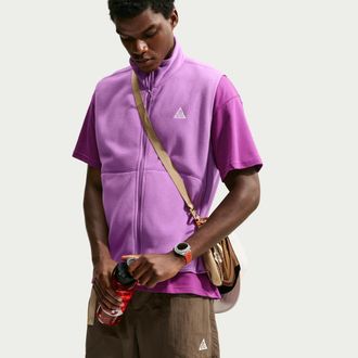 Nike Mens Nike ACG Wolf Tree Full-Zip Vest in Purple | IF0975-544