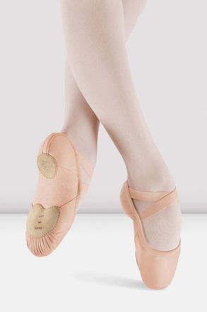 Bloch BLOCH Ladies Enhance Leather Ballet Shoes, Pink Leather