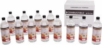 Purline Purline - Combustible Etanol De Origen Natural Aroma Canela. Caja 12 Botellas De 1l