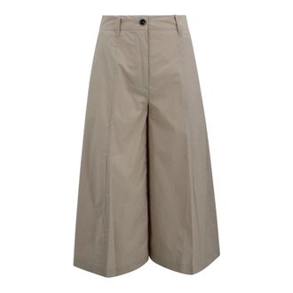 Nine In The Morning Cropped Trousers, female, Beige, Size: W28 Cropped Trousers