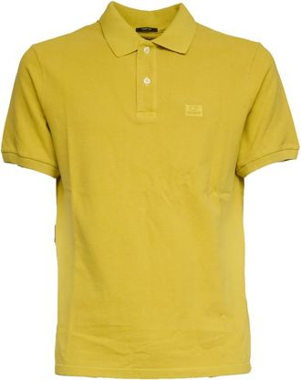 C.P. Company 24/1 Piquet Pigment Dyed Polo met Korte Mouwen - Heren - Polos - Geel - L - Katoen - Tops