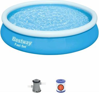 Bestway Piscina autoportante con anello fast set tonda 366x76 cm 57274
