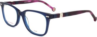 Carolina Herrera Womens 52mm Blue Violet Opticals