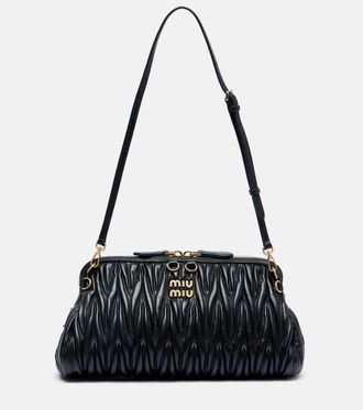 Miu Miu Matelasse leather clutch