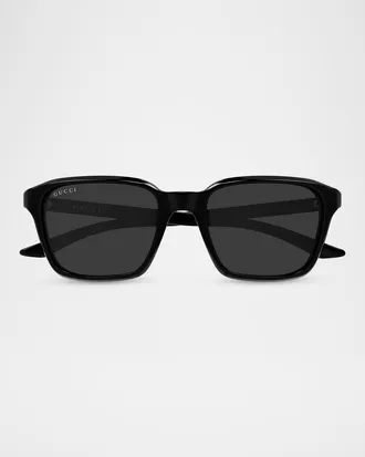Gucci Men & apos;s GG2078S Gucci Flag Square Recycled Acetate Sunglasses