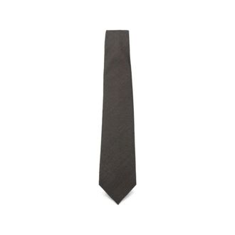 Barba Klassieke 7-5 das - Heren - Accessoires - Bruin - Maat: ONE Size Zijde