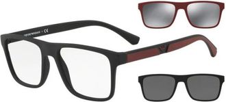 Emporio Armani Stijlvolle Brillen - unisex - Brillen - Zwart - 54 MM - Accessoires