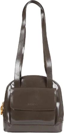 Gucci Pre-owned Leather gucci-bags - Dames - Vintage Schoudertas - Bruin - ONE Size - Leer - Vintage