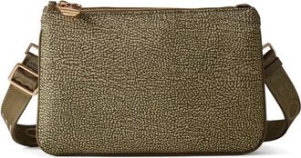 Borbonese Tassen, Dames, Groen, ONE Size, Leer, Cross Body Bag