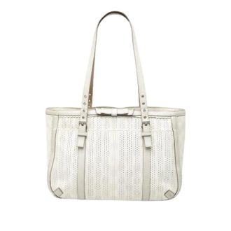 Loewe Pre-owned Fabric Tote - Dames - Vintage Shopper - Wit - ONE Size - Vintage