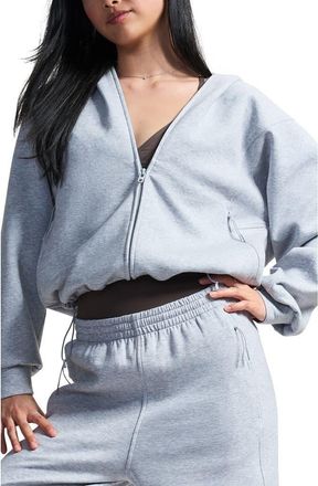 Under Armour Unstoppable Fleece Full Zip Hoodie in Gray Light Heather at Nordstrom, Size Xx-Large