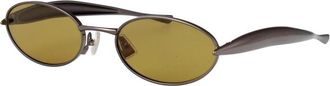 Bottega Veneta Sardine Zonnebril - unisex - Zonnebrillen - Geel - 57 MM - Nylon - Accessoires