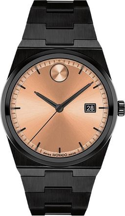 Movado Bold Quest Quartz Rose Gold Sunray Dial Unisex Watch 3601244