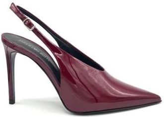 Guglielmo Rotta Bourgondisch Lakleren Slingback Hakken - Dames - Pumps - Rood - 37 1/2 EU - Leer - Schoenen