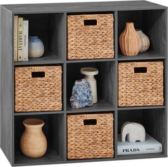 Best Choice Products 9-Cube Storage Organizer, 11in Shelf Opening, Bookcase w/ 3 Removable Back Panels