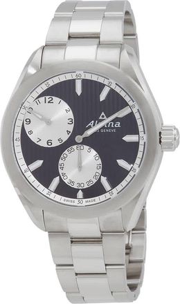 Alpina Regulator Hand Wind Black Dial Mens Watch AL-650BSS5E6B
