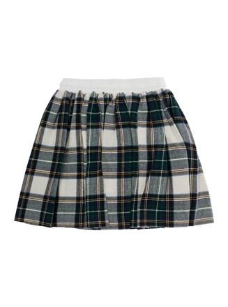 Nan&aacute;n Plaid Cotton Skirt - Green