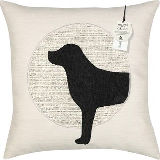 Elaine Smith Unconditional Woof (Head) Handmade Terry Indoor/Outdoor Pillow - SUPPORTS PETS at Nordstrom, Size 20X20
