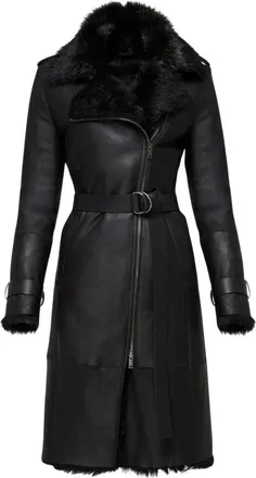 VSP Vsp, Jassen, Dames, Zwart, S, Wol, Lyza Shearling Jas