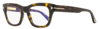 Tom Ford Unisex Blue Block Signature Eyeglasses TF6036-B 052 Dark Havana 52mm