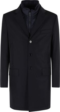 Fay Double-Breasted Stretch Coat