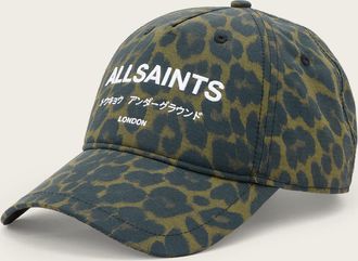 AllSaints Main: 50% Cotton (Recycled), 50% Cotton Underground Logo Print Baseball Cap, Size: One Size