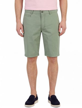 Brax Shorts Brax katoen donkergroen normale fit